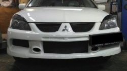 10 999 р. Передний бампер EVO 9  Mitsubishi Lancer  9 (2003-2009) 1-ый рестайлинг седан, 1-ый рестайлинг универсал, 2-ой рестайлинг седан, 2-ой рестайлинг универсал (Неокрашенный)  с доставкой в г. Новочеркасск. Увеличить фотографию 3