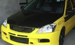 10 999 р. Передний бампер EVO 9  Mitsubishi Lancer  9 (2003-2009) 1-ый рестайлинг седан, 1-ый рестайлинг универсал, 2-ой рестайлинг седан, 2-ой рестайлинг универсал (Неокрашенный)  с доставкой в г. Новочеркасск. Увеличить фотографию 1