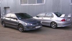 6 699 р. Пороги накладки EVO 9 Mitsubishi Lancer 9 1-ый рестайлинг седан (2003-2005) (Неокрашенные)  с доставкой в г. Новочеркасск. Увеличить фотографию 2