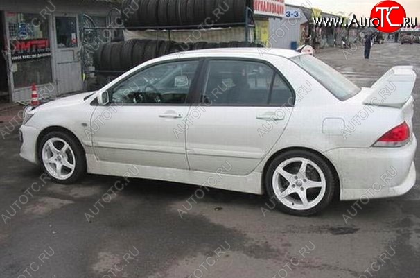 6 699 р. Пороги накладки EVO 9 Mitsubishi Lancer 9 1-ый рестайлинг седан (2003-2005) (Неокрашенные)  с доставкой в г. Новочеркасск