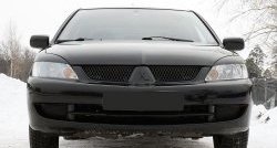 999 р. Реснички на фары RA  Mitsubishi Lancer  9 (2003-2009) 1-ый рестайлинг седан, 1-ый рестайлинг универсал, 2-ой рестайлинг седан, 2-ой рестайлинг универсал (Неокрашенные)  с доставкой в г. Новочеркасск. Увеличить фотографию 3