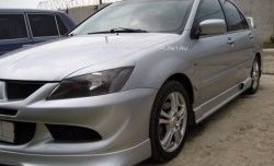 499 р. Реснички на фары Style v2 Mitsubishi Lancer 9 1-ый рестайлинг седан (2003-2005) (Неокрашенные)  с доставкой в г. Новочеркасск. Увеличить фотографию 2