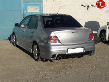 18 499 р. Задний бампер INGS Extreem  Mitsubishi Lancer  9 (2003-2009) 1-ый рестайлинг седан, 2-ой рестайлинг седан (Неокрашенный)  с доставкой в г. Новочеркасск. Увеличить фотографию 3