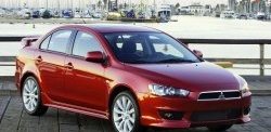 3 089 р. Накладки на передний бампер 2.0L Mitsubishi Lancer 10 седан дорестайлинг (2007-2010) (Неокрашенная)  с доставкой в г. Новочеркасск. Увеличить фотографию 1