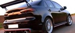 Накладка на задний бампер EVO Style Mitsubishi Lancer 10 седан дорестайлинг (2007-2010)