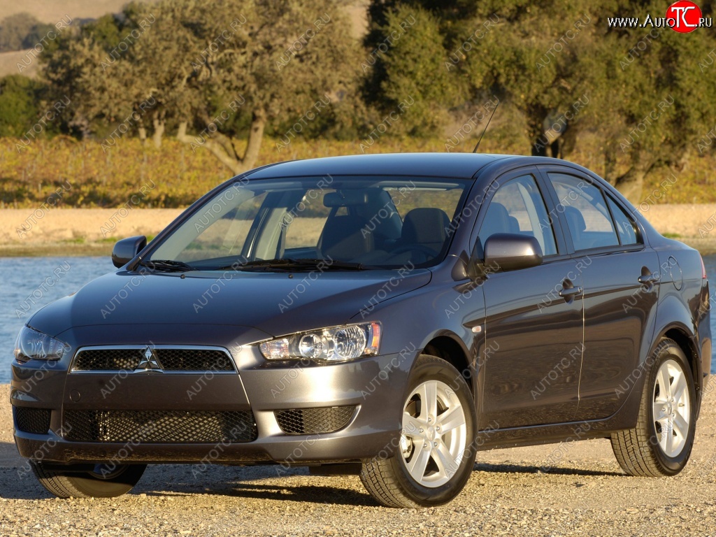 5 949 р. Передний бампер Стандартный Mitsubishi Lancer 10 хэтчбэк дорестайлинг (2007-2010)  с доставкой в г. Новочеркасск