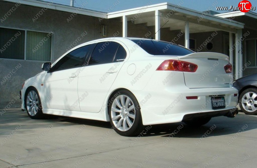 4 149 р. Лип спойлер DUCKBILL Mitsubishi Lancer 10 седан дорестайлинг (2007-2010) (Неокрашенный)  с доставкой в г. Новочеркасск