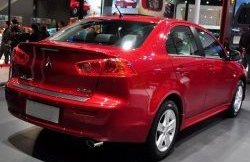 2 049 р. Лип спойлер M-VRS Mitsubishi Lancer 10 седан дорестайлинг (2007-2010) (Неокрашенный)  с доставкой в г. Новочеркасск. Увеличить фотографию 3