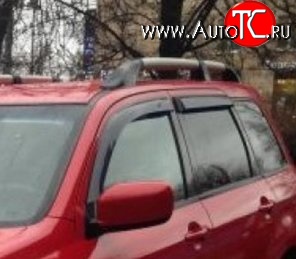 999 р. Комплект дефлекторов окон (ветровиков) 4 шт. Russtal Mitsubishi Outlander CU (2003-2009)  с доставкой в г. Новочеркасск