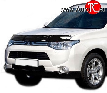 2 879 р. Дефлектор капота NovLine Mitsubishi Outlander GF дорестайлинг (2012-2014)  с доставкой в г. Новочеркасск