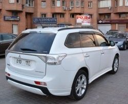 4 799 р. Боковые накладки на задний бампер BROOMER Design Mitsubishi Outlander GF дорестайлинг (2012-2014) (Неокрашенная)  с доставкой в г. Новочеркасск. Увеличить фотографию 2