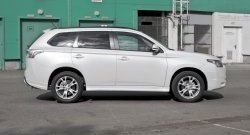 4 799 р. Боковые накладки на задний бампер BROOMER Design Mitsubishi Outlander GF дорестайлинг (2012-2014) (Неокрашенная)  с доставкой в г. Новочеркасск. Увеличить фотографию 5