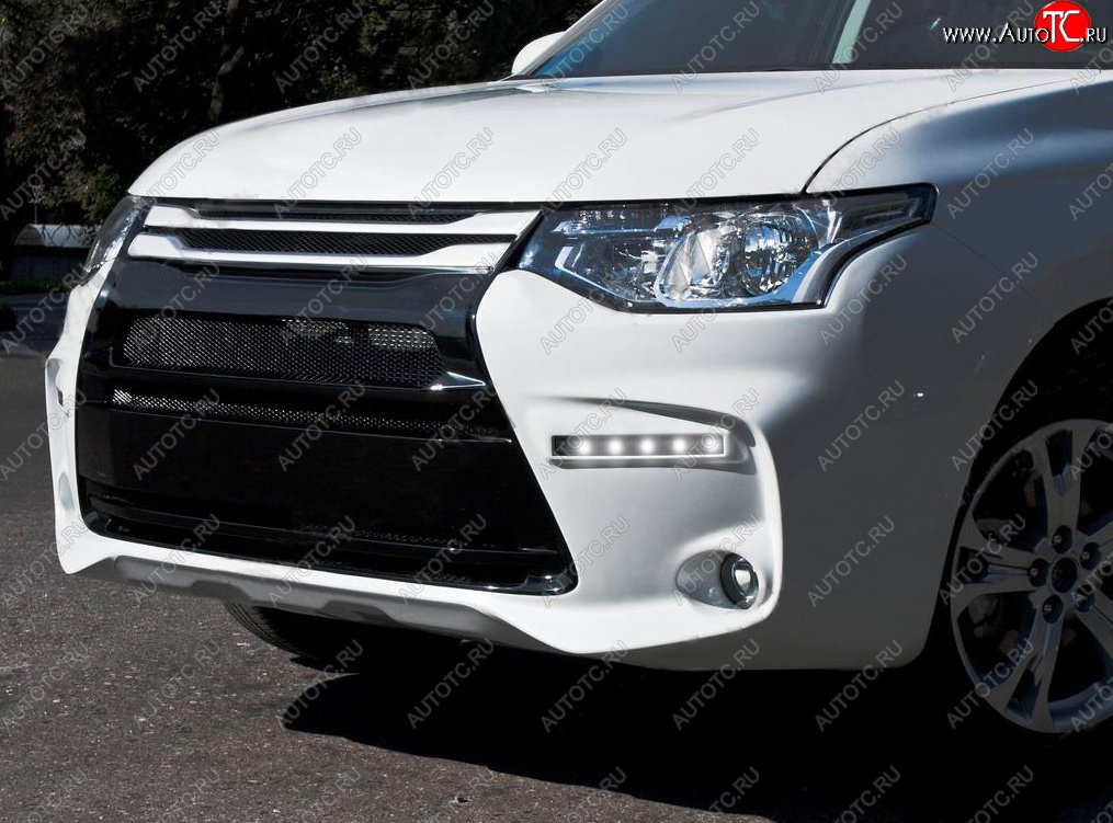 29 999 р. Передний бампер Tuning-Sport  Mitsubishi Outlander  GF (2012-2014) дорестайлинг (Неокрашенный)  с доставкой в г. Новочеркасск