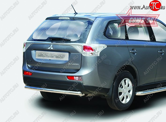 10 619 р. Одинарная защита заднего бампера d60 Souz-96  Mitsubishi Outlander  GF (2012-2014) дорестайлинг  с доставкой в г. Новочеркасск