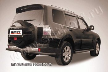 Защита задняя Slitkoff Mitsubishi (Митсубиси) Pajero (Паджеро)  4 V90 (2014-2020) 4 V90 2-ой рестайлинг