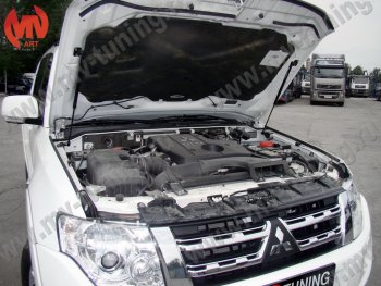 Упор капота MV-Tuning (двойной) Mitsubishi Pajero 4 V90 2-ой рестайлинг (2014-2020)