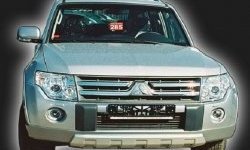 11 549 р. Накладка на передний бампер (Wagon) CT Mitsubishi Pajero 4 V90 дорестайлинг (2006-2011) (Неокрашенная)  с доставкой в г. Новочеркасск. Увеличить фотографию 2