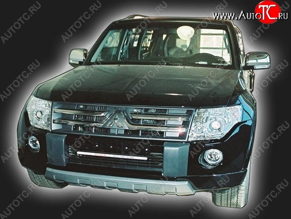 11 549 р. Накладка на передний бампер (Wagon) CT Mitsubishi Pajero 4 V90 дорестайлинг (2006-2011) (Неокрашенная)  с доставкой в г. Новочеркасск