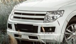 8 199 р. Решётка радиатора BROOMER Design  Mitsubishi Pajero ( 4 V90,  4 V80) (2006-2015) дорестайлинг, дорестайлинг, 1-ый рестайлинг, 3 дв. 1-ый рестайлинг (Неокрашенная)  с доставкой в г. Новочеркасск. Увеличить фотографию 3