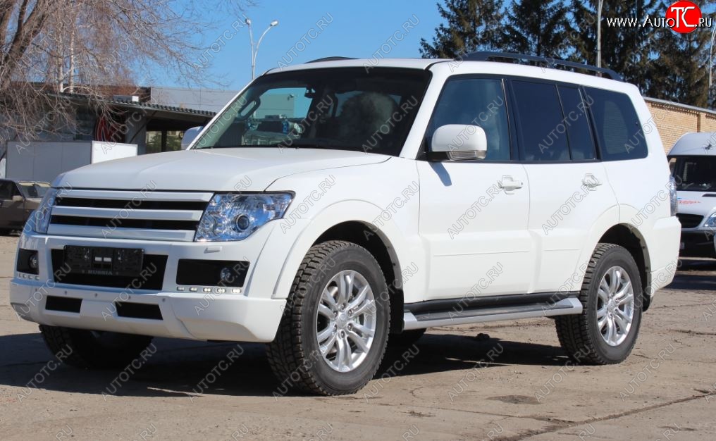 32 999 р. Бампер передний Broomer Design Mitsubishi Pajero 4 V80 дорестайлинг (2006-2011) (Неокрашенный)  с доставкой в г. Новочеркасск