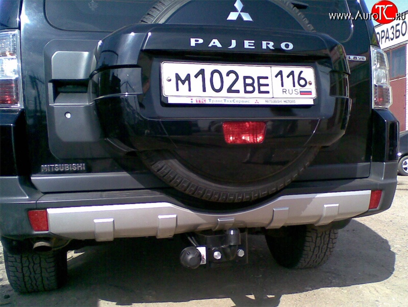 8 459 р. Фаркоп (3 дв.) NovLine Mitsubishi Pajero 4 V80 дорестайлинг (2006-2011)  с доставкой в г. Новочеркасск