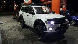 Накладки на колёсные арки BUSHWACKER Mitsubishi Pajero Sport PB дорестайлинг (2008-2013)