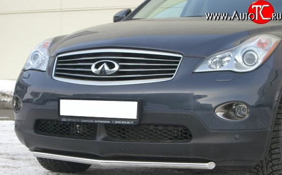 12 499 р. Защита переднего бампера (Ø42 мм, нержавейка) SLITKOFF  INFINITI EX35  J50 (2007-2013)  с доставкой в г. Новочеркасск