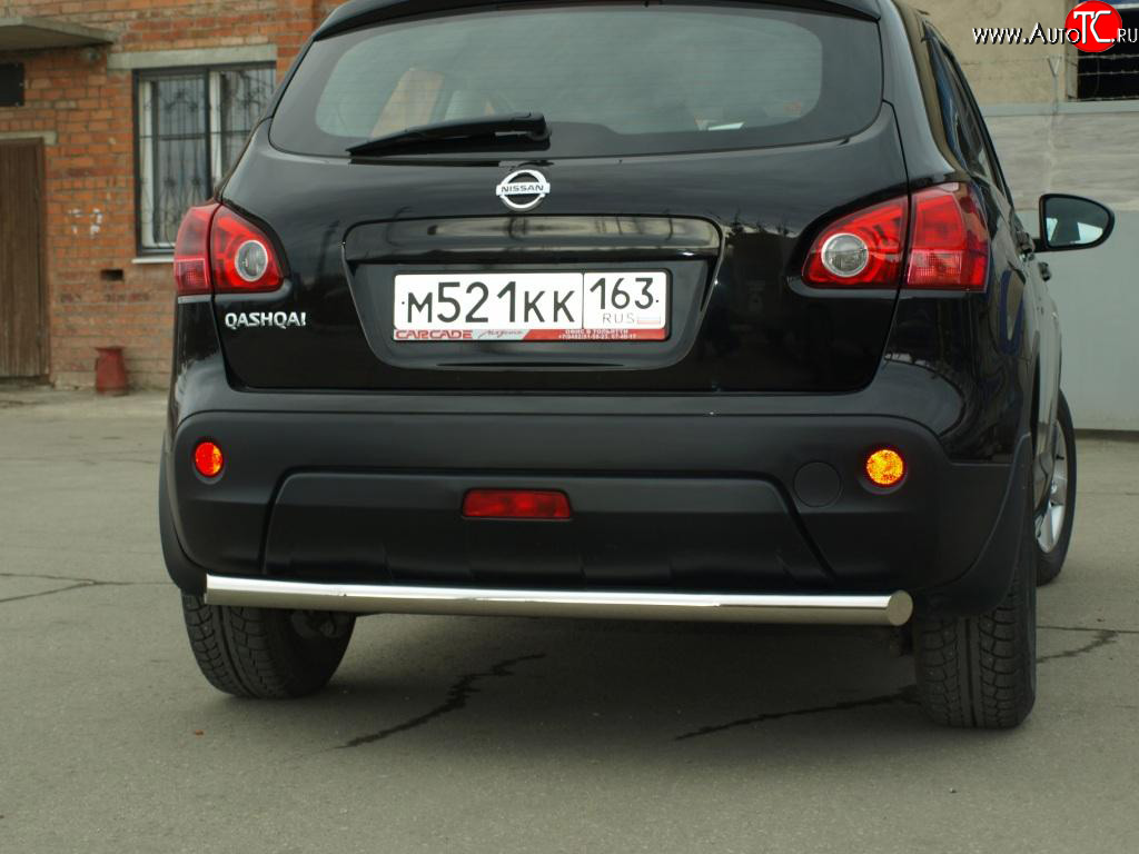 6 149 р. Защита заднего бампера 63,5 мм Nissan Qashqai 1 дорестайлинг (2007-2010)  с доставкой в г. Новочеркасск