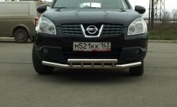 Защита переднего бампера 63,5 мм Nissan Qashqai 1 дорестайлинг (2007-2010)