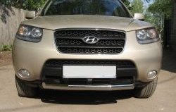 9 249 р. Короткая защита переднего бампера Russtal d70 мм Hyundai Santa Fe CM дорестайлинг (2006-2009)  с доставкой в г. Новочеркасск. Увеличить фотографию 1