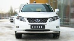 15 699 р. Одинарная защита переднего бампера Russtal диаметром 76 мм Lexus RX270 AL10 дорестайлинг (2010-2012)  с доставкой в г. Новочеркасск. Увеличить фотографию 2