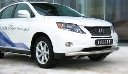 15 699 р. Одинарная защита переднего бампера Russtal диаметром 76 мм Lexus RX270 AL10 дорестайлинг (2010-2012)  с доставкой в г. Новочеркасск. Увеличить фотографию 3