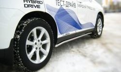 13 849 р. Защита порогов Russtal из круглой трубы диаметром 42 мм Lexus RX350 AL10 дорестайлинг (2008-2012)  с доставкой в г. Новочеркасск. Увеличить фотографию 2