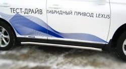 15 799 р. Защита порогов Russtal из круглой трубы диаметром 63 мм Lexus RX350 AL10 дорестайлинг (2008-2012)  с доставкой в г. Новочеркасск. Увеличить фотографию 3