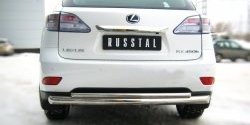 11 549 р. Защита заднего бампера (Ø76 и 42 мм, нержавейка) Russtal Lexus RX270 AL10 дорестайлинг (2010-2012)  с доставкой в г. Новочеркасск. Увеличить фотографию 2