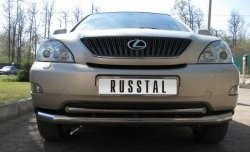 11 599 р. Защита переднего бампера (2 трубыØ63 и 42 мм, нержавейка) Russtal Lexus RX330 XU30 (2003-2006)  с доставкой в г. Новочеркасск. Увеличить фотографию 2