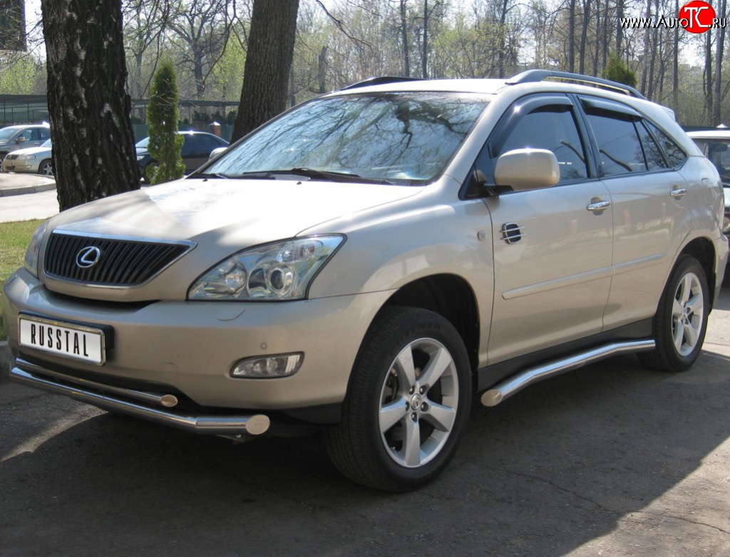 23 749 р. Защита порогов из труб d76 Russtal  Lexus RX300  XU30 - RX350  XU30  с доставкой в г. Новочеркасск