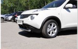 12 549 р. Одинарная защита переднего бампера SLITKOFF диаметром 63 мм  Nissan Juke  1 YF15 (2010-2014) дорестайлинг  с доставкой в г. Новочеркасск. Увеличить фотографию 6