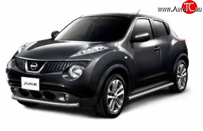 7 899 р. Защита порогов Petroil-Tuning Nissan Juke 1 YF15 дорестайлинг (2010-2014)  с доставкой в г. Новочеркасск