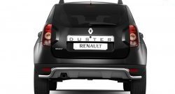 4 599 р. Защита Petroil Tuning заднего бампера диаметром 51 мм с изгибом под факоп Renault Duster HS дорестайлинг (2010-2015) (Нержавеющая полированная сталь)  с доставкой в г. Новочеркасск. Увеличить фотографию 1