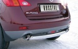 13 549 р. Защита заднего бампера (Ø63 мм, нержавейка) Russtal Nissan Murano 2 Z51 дорестайлинг (2008-2011)  с доставкой в г. Новочеркасск. Увеличить фотографию 1