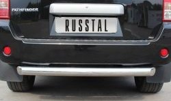 15 399 р. Защита заднего бампера (Ø76 мм, нержавейка) Russtal Nissan Pathfinder R51 дорестайлинг (2004-2007)  с доставкой в г. Новочеркасск. Увеличить фотографию 3