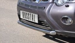 9 699 р. Одинарная защита переднего бампера Russtal диаметром 63 мм Nissan X-trail 2 T31 рестайлинг (2010-2015)  с доставкой в г. Новочеркасск. Увеличить фотографию 2