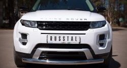 Одинарная защита переднего бампера SLITKOFF диаметром 76 мм (Dynamic) Land Rover (Ленд) Range Rover Evoque (ранж)  1 L538 (2011-2015) 1 L538 дорестайлинг 3 дв., дорестайлинг 5 дв.