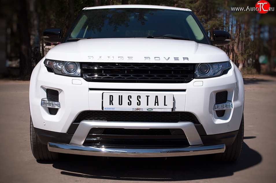 13 499 р. Одинарная защита переднего бампера SLITKOFF диаметром 76 мм (Dynamic)  Land Rover Range Rover Evoque  1 L538 (2011-2015) дорестайлинг 3 дв., дорестайлинг 5 дв.  с доставкой в г. Новочеркасск