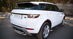 16 199 р. Защита заднего бампера (DYNAMIC, Ø76 и 42 мм, нержавейка) SLITKOFF  Land Rover Range Rover Evoque  1 L538 (2011-2018) дорестайлинг 3 дв., дорестайлинг 5 дв., рестайлинг 3 дв., рестайлинг 5 дв.  с доставкой в г. Новочеркасск. Увеличить фотографию 2