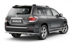 7 799 р. Защита порогов Petroil Tuning из круглой трубы диаметром 63 мм  Toyota Highlander  XU40 (2010-2013) рестайлинг  с доставкой в г. Новочеркасск. Увеличить фотографию 2