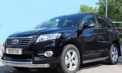 20 999 р. Защита переднего бампера (2 трубыØ76 и 42 мм, нержавейка) Russtal  Toyota RAV4  XA30 (2010-2013) 5 дв. удлиненный 2-ой рестайлинг  с доставкой в г. Новочеркасск. Увеличить фотографию 3