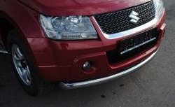 13 999 р. Одинарная защита переднего бампера SLITKOFF  Suzuki Grand Vitara  JT 5 дверей (2005-2008) дорестайлинг  с доставкой в г. Новочеркасск. Увеличить фотографию 3