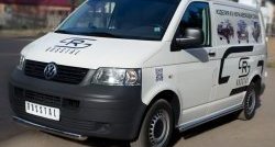 13 899 р. Одинарная защита переднего бампера SLITKOFF диаметром 63 мм  Volkswagen Transporter  T5 (2003-2009) дорестайлинг  с доставкой в г. Новочеркасск. Увеличить фотографию 4